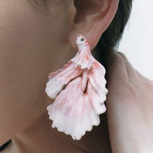 Zara limited edition fish earrings